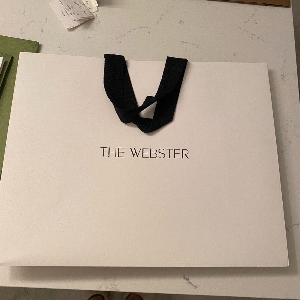 Large the Webster bag . Pam tree design inside
